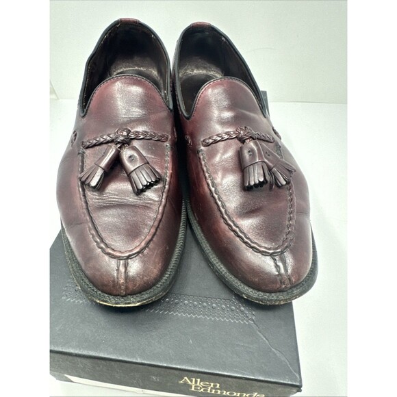 Allen Edmonds The Adams Independence Collection Burgundy Loafers Tassle Sz 10 D main image 13